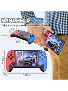 Handheld Game Console, Retro Gaming Player, Classic Mini Game Machine, 1020mAh Battery Capacity, Portable Gaming Device Supports TV Connection