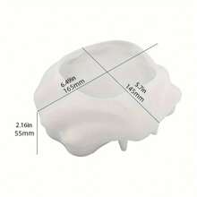 1 pièce Moule en silicone pour bocal de bougie, moule en silicone pour bol de rangement de bijoux créatif et fruits, moule à ciment