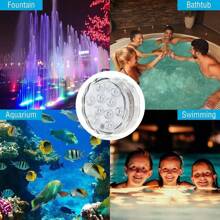 Floating Lights LED Multi Color Changing Water Float Drift Lamp For Fish Tank Pond Led Floating Lamp Swimming Pool Ball Pond Drift Waterproof Glow Show Disco Color Changing Light 16 Colors 10leds LED Submersible Light Remote RGB Swimming Pool