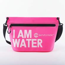 Bolsa de Armazenamento Portátil e à Prova d'Água para Uso Externo, Bolsa Transversal/de Ombro da Moda para Viagens, Natação, Barcos, com Bolso à Prova d'Água para Telefone