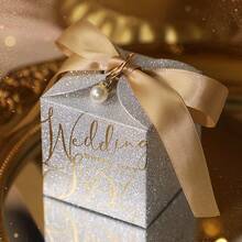 1 pieza/Set de 5 cajas de regalo de boda, apropiadas para obsequiar a seres queridos y amigos, muy bonitas