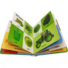 Lachilly First 100 Words/数字/颜色/爱/动物/卡车/自然和恐龙英语词汇书，儿童启蒙英语学习书，适合家庭和学校课堂的英语教材