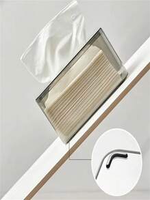 1PC One Transparent Tissue Box For Home Use And A Simple Tissue Storage Box