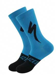 4 Pairs Outdoor Sports Cycling Socks Suitable For Men And Women, Knit Fabric Bicycle Socks, Ankle Compression Socks For Mountain Biking, Road Cycling, Triathlon, Hiking, Running