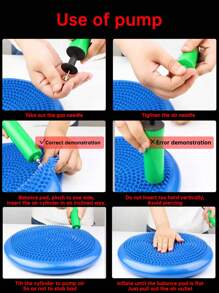 Premium Balance Ball Set mit Pumpe - Extra dickes Anti-Burst-Design, doppelt strukturierte Oberfläche (Griff+Massage) für Rumpftraining, Yoga, Pilates & Knöchelstärkung Fitnessaccessoires, Sport, Fitnessstudio, Heimtraining, Pilates, Yoga, Heimtraining