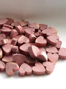 10pcs Cedar Wood Blocks, Heart, Round, Square Shapes, Moth Repellent, Suitable For Home, Bathroom, Wardrobe