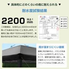 TOPAIM タープテント 3m×6m サイドシート6枚付き ワンタッチ 収納バッグ付き 3段階調節 UVカット 大型 耐水 レジャー イベント 海 バーベキュー 防災 運動会 おしゃれ 日除け 簡単取り付け (ブラック) - ブラック - チェックする 8