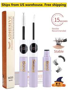 1PC Professional Eyelash Adhesive & Sealant 6ml - 72-Hour Strong Hold Waterproof Gentle Latex-Free Glue For Sensitive Skin, Transparent Bonding DIY Home Lash Extension Kit, Dual Use For Individual & Cluster Lashes With Clear Seal - 白色 - 查看 10