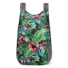 Lightweight And Foldable Flower Backpack - Ultra Thin, Multi Functional, Suitable For Hiking, Travel, Work, Shopping | Polyester Fiber, Adjustable Shoulder Strap - Suitable For Men - Perfect For Daily Use - Perfect Gift For Students And Travelers, Boarding Backpack, Simple And Lightweight Backpack, Full Print Backpack, Cycling Backpack, Travel Backpack, Backpack For Travel Foldable Backpack Beach Bag Men Camping Equipment
