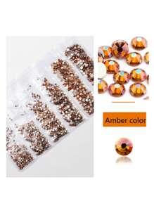 1728 Pcs Flat Back Crystal Glass Nail Art Rhinestones. 4#-12# 6 Sizes Mix DIY Decorations For Nails, Clothes, Bags, Hair Accessories, Cars, Beddings, Pendants, Etc. Suitable For Teenage Girls, Women Nail Art, Eye Makeup, Face Stickers, Jewelry Decoration Flat Back Rhinestones. 6 Bags Of Crystal Glass Flat Back Rhinestones. Nail Charms Nail Gems Nail Supplies