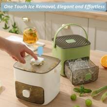 Ice Cube Tray With Lid And Bin, Ice Trays For Freezer, Flexible Ice Cube Trays,2 Packs For Freezer, 48 Pcs Ice Cube Mold With Ice Scoop For Whiskey, Cocktail, Coffee And DIY