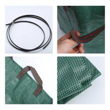 Cecaylie 6X Gartensack Laubsack Gartenabfallsack XXL Garten Tasche Rasensack mit Griffen 272L - Grün