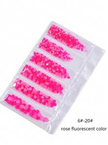 1728 Pcs Flat Back Crystal Glass Nail Art Rhinestones. 4#-12# 6 Sizes Mix DIY Decorations For Nails, Clothes, Bags, Hair Accessories, Cars, Beddings, Pendants, Etc. Suitable For Teenage Girls, Women Nail Art, Eye Makeup, Face Stickers, Jewelry Decoration Flat Back Rhinestones. 6 Bags Of Crystal Glass Flat Back Rhinestones. Nail Charms Nail Gems Nail Supplies
