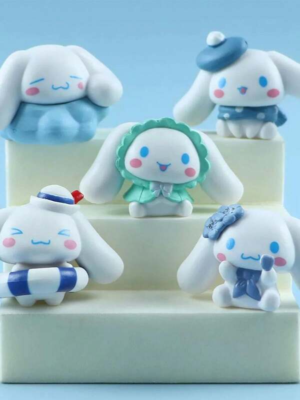 Sanrio 5pcs Cute Hello Kitty Desktop Decoration Ornament Office Desktop Decoration Ornament To Add A Little Cute Decoration To The Monotonous Office Desk