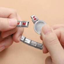 Herramienta para Quitar Cierre de Pulsera de italiana ,pulsera de Acero Inoxidable - Suministros para Hacer Joyería DIY, No Necesita Energía  Liso    Acero Inoxidable      Herramienta - 1 pieza - Ver 4