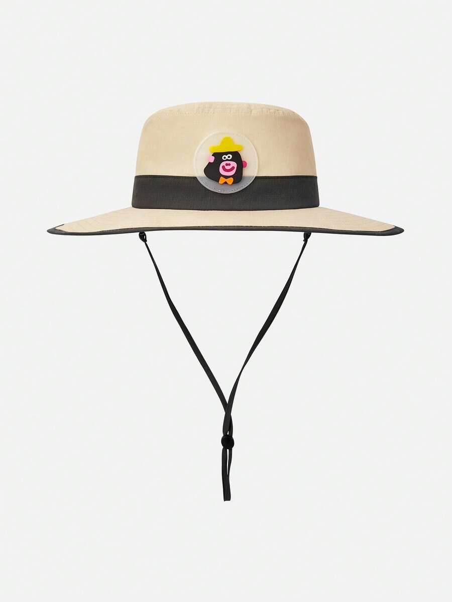 Balabala Kids Bucket Hat, Cartoon Sun Protection Beach Hat, Unisex - Shaka - View 1