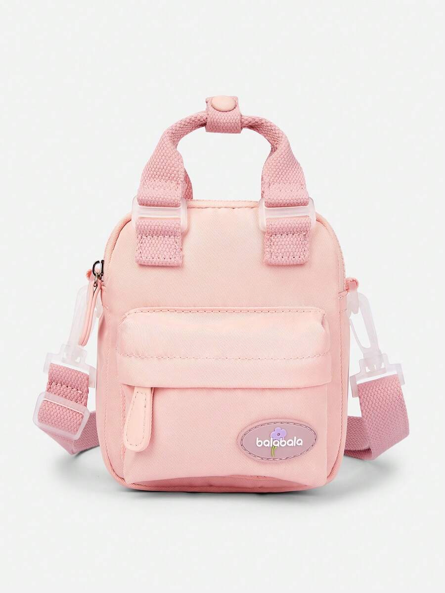 Balabala Túi vải đeo chéo cho bé gái, phụ kiện mùa hè dễ thương và thời trang - hồng - Xem 1
