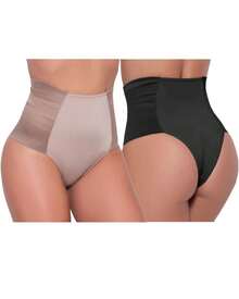 Kit 2 High Compression Belts Postpartum Post-Operative Panties - 彩色 - 查看 2