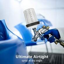 400ml Disposable Paint Spray Gun Cup Liner And Lids System Auto Supplies - Black and White - View 9