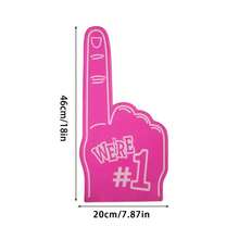 1 件手指泡沫运动啦啦队派对手道具发声道具巨手运动礼品欢呼掌派对道具