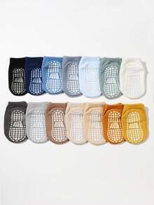20 Pairs Anti-Slip Baby Socks, Suitable For Boys And Girls, Spring/Summer Random Color