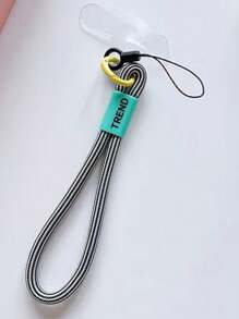 1 pièce Porte-cartes portable en nylon minimaliste et personnalisé avec un seul bouton, avec une petite boucle pour un cordon anti-perte pour téléphone. Compatible avec les clés, les cartes Galaxy. Cadeaux de suspension pour la mère, la famille, les amis, l'anniversaire, les vacances, un charm de téléphone, une chaîne de téléphone.