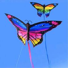 1pc Colorful Butterfly Kites, Suitable For Outdoor Games And Activities, Single-Line Kites And Flying Tools, Suitable For Lovers [Plus 100m Line Board] - Multicolor - View 2