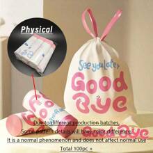 1 pièce Sacs poubelle épaissis, parfumés, à la mode et abordables. Conviennent à divers types de poubelles, résistants aux déchirures et aux fuites, imperméables et résistants à la chaleur pour les poubelles de moins de 20 L. Élimine les odeurs et repousse les moustiques. Sacs poubelle autoscellants multifonctionnels avec design rose mignon pour le stockage en cuisine et utilisation unique.