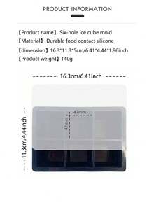 6-Grid Ice Cube Tray With Lid, Soft & Easy Release Ice Mold For Cocktail, Quick Making Various Drinks, Suitable For Multiple Occasions - Multicolor - View 10