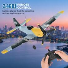 Aeronave con forma de águila controlada por control remoto de 2.4 Ghz, avión de 3 canales con modo de control remoto terrestre y aéreo, juguete de avión de combate apto para que niños y principiantes jueguen en interiores y exteriores, regalo de Navidad y cumpleaños