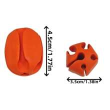 6pcs Silicone Non-Slip Curtain Rod Clips, Multi-Purpose Rod Holders