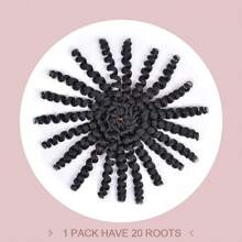 2 Pcs Synthetic Wand Curl Crochet Hair Extensions 10 Inch Short Spring Twist Crochet Hair For Women 40 Strands