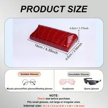 A Luxurious Handmade Storage Box For Reading Glasses And Myopia Glasses. Made Of High-Grade PU Leather, It's Unisex! Sturdy And Protective, It Keeps Your Lenses Organized And Easily Stored, Making It A Must-Have For Everyday Business Travel! - Regular - View 4