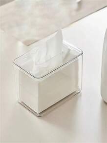 1PC One Transparent Tissue Box For Home Use And A Simple Tissue Storage Box