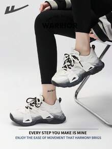 Warrior Comfortable Street Style Chunky Shoes For WomenSpring And SummerLightweight Comfortable Breathable Running Shoes Modest Style Casual Yet Sleek Sneakers Applicable Throughout The Year Wear-Resisting All-Day Wear Training Sneakers