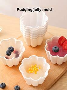 DIY Pudding Jelly Mold White Powder Mold Flower Tool 4 Sets - Multicolor - View 1