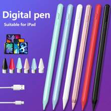 قلم لمس، امتصاص مغناطيسي للتخزين، شحن سريع، كتابة سلسة، متوافق مع آيباد 6/7/8/9/10/11/12، آيباد إير/ميني/برو (2018-2024)، قلم رصاص سعوي للمكتب والدراسة