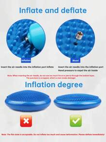 Premium Balance Ball Set mit Pumpe - Extra dickes Anti-Burst-Design, doppelt strukturierte Oberfläche (Griff+Massage) für Rumpftraining, Yoga, Pilates & Knöchelstärkung Fitnessaccessoires, Sport, Fitnessstudio, Heimtraining, Pilates, Yoga, Heimtraining