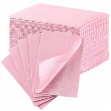 Disposable Nail Art Table Mats, 125Pcs/50Pcs/20Pcs/10Pcs 3 Layers Foldable Nail Pads , Manicure Art Waterproof Mat, Dental Bibs Waterproof Tattoo Bibs For Dental Clinic, Tattoo Shop, Nail Salon