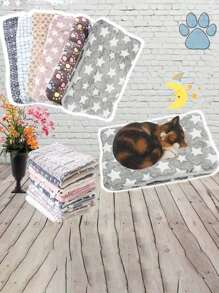 1 pièce Matelas réversible super doux pour animaux de compagnie, laine super douce Lavable, réversible Lits pour animaux de compagnie, chiens, chats, hamsters et petits animaux Couleurs vives Coussin de lit confortable pour animaux de compagnie, convient pour toutes les saisons