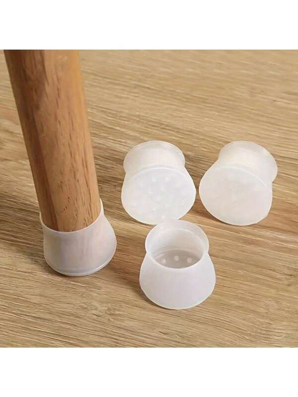 20pcs Silicone Chair Leg Covers: Non-Slip Furniture Protectors, Suitable For Home Decoration