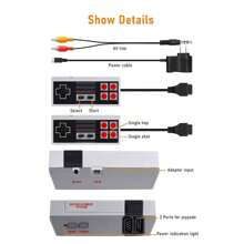 Retro Game Console With 620 Classic Edition Games,Classic Mini Handheld Video Game Console With Dual Controllers,AV Output,Plug And Play TV,Nostalgic Gift For Kids And Adults,Gray