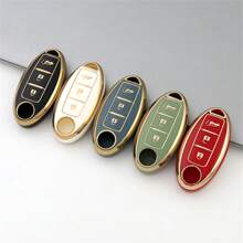 3 Buttons For Nissan Key Fob Cover Key Case For Trail For ARIYA For Qashqai For Geniss For Pathfinder Anti Fall And Dust-Proof Keybag