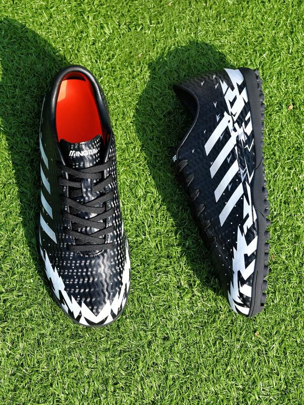 1 Pair Unisex Football/Soccer Cleats - Low-Top, Outdoor Artificial Turf Training Shoes, Hard Ground Suitable For Indoor Training Pitch, Professional Team Sports Shoes, Olive, Front Lace-Up, Anti-Slip Rubber Outsole, TF Short Spikes, Lightweight, High-Performance Anti-Slip Design, High-Top, Professional Soccer Boots, Factory Direct