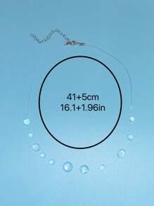 1 buc colier simplu și la modă cu perle artificiale cu picătură de apă, potrivit pentru femei pentru orice ocazie