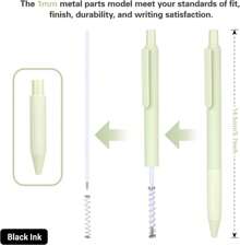14-Pack Pastel Ballpoint Pens, Medium 1.0mm Black Ink, Retractable - Smooth Writing And Journaling