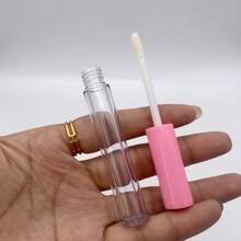 Set da 13 tubi per lucidalabbra vuoti da 3ml - Flaconcini a campione ricaricabili e portatili a prova di perdite con spazzola, per labbra lucide fai-da-te, balsamo per le labbra, cosmetici e oli essenziali (Nero/Rosa)