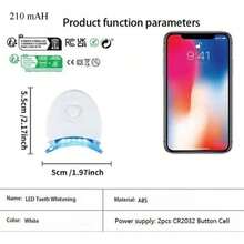 RAF 1 pieza Acelerador de blanqueamiento dental con 5 luces LED azul potente, Potenciador de luz de blanqueamiento dental, Esencial familiar, Primera opción de regalo, Blanqueamiento dental - Multicolor - Ver 4