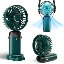 2PCS Handheld Fan, Combination Pack-Green-Handheld Fan With 4000 MAh Battery Max 48 Hours Runtime,Pocket Fan Portable Battery Operated Or USB Powered Fan,5 Speeds,Mini USB Portable - C-2pcs - 查看 3