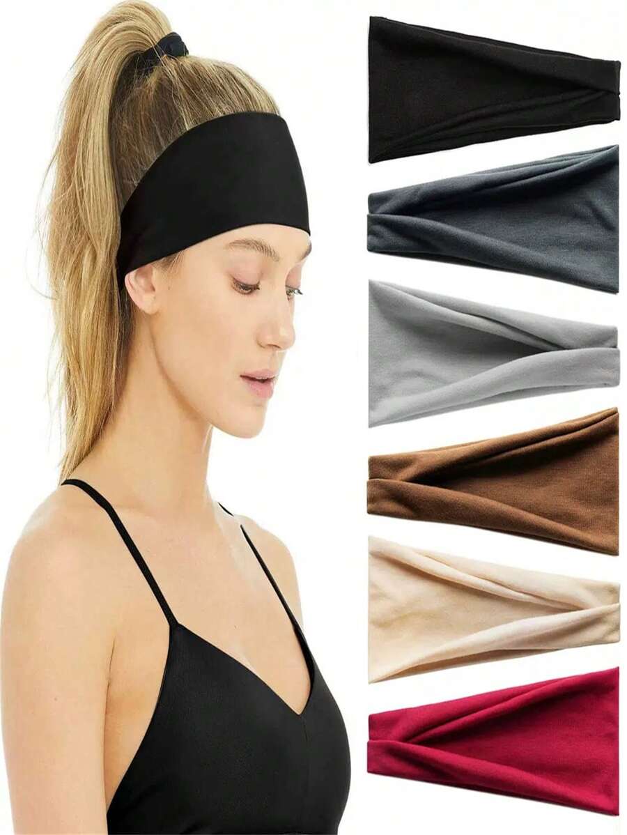 1pc Unisex Moisture-Wicking Athletic Headband - Perfect For Outdoor Running And Gym Workout